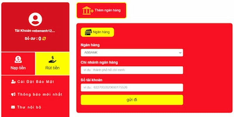Các quy trình siêu dễ dàng rút tiền tại đây