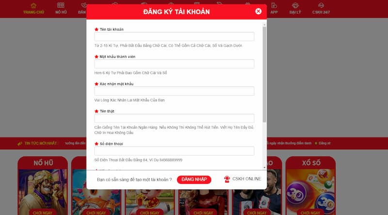 Hướng dẫn đăng ký nhà cái trên máy tính