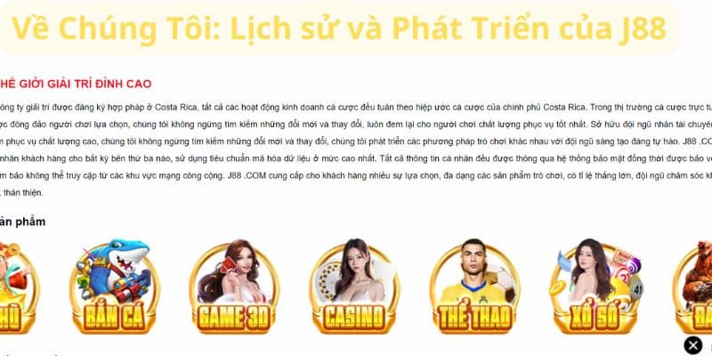 Về chúng tôi tại nhà cái uy tín J88